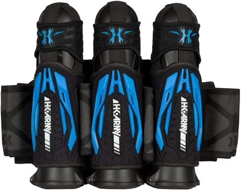 HK Army Zero G 2.0 Paintball Harness 3+2 Pod Pack - Black/Blue in Saudi Arabia