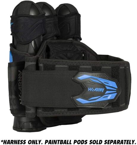 HK Army Zero G 2.0 Paintball Harness 3+2 Pod Pack - Black/Blue in Saudi Arabia
