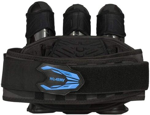HK Army Zero G 2.0 Paintball Harness 3+2 Pod Pack - Black/Blue in Saudi Arabia