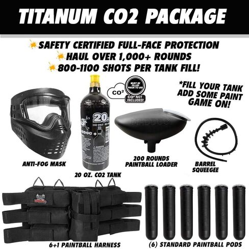 Maddog Tippmann Cronus Tactical Titanium Paintball Gun Marker Starter Package in Saudi Arabia