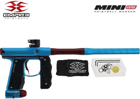 علامة Maddog Empire Mini GS الكاملة لمسدس كرات الطلاء التلقائي مع خزان HPA 48/3000، محمل Empire Halo Too، قناع Empire Helix الحراري، واقي الرقبة، 4+3 حزام و(4) حزمة بداية القرون in Kuwait