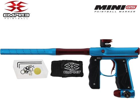 علامة Maddog Empire Mini GS الكاملة لمسدس كرات الطلاء التلقائي مع خزان HPA 48/3000، محمل Empire Halo Too، قناع Empire Helix الحراري، واقي الرقبة، 4+3 حزام و(4) حزمة بداية القرون in Kuwait