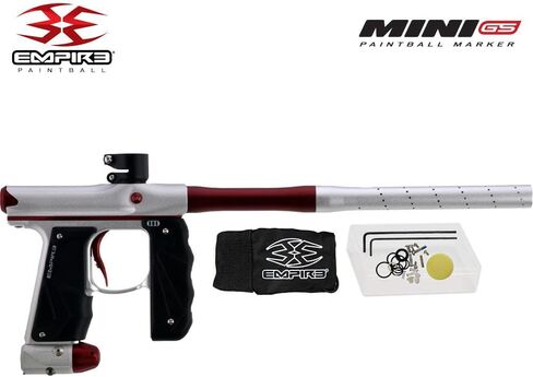 علامة Maddog Empire Mini GS الكاملة لمسدس كرات الطلاء التلقائي مع خزان HPA 48/3000، محمل Empire Halo Too، قناع Empire Helix الحراري، واقي الرقبة، 4+3 حزام و(4) حزمة بداية القرون in Kuwait