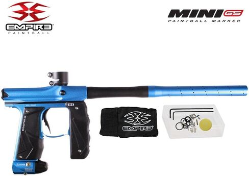 علامة Maddog Empire Mini GS الكاملة لمسدس كرات الطلاء التلقائي مع خزان HPA 48/3000، محمل Empire Halo Too، قناع Empire Helix الحراري، واقي الرقبة، 4+3 حزام و(4) حزمة بداية القرون in Kuwait