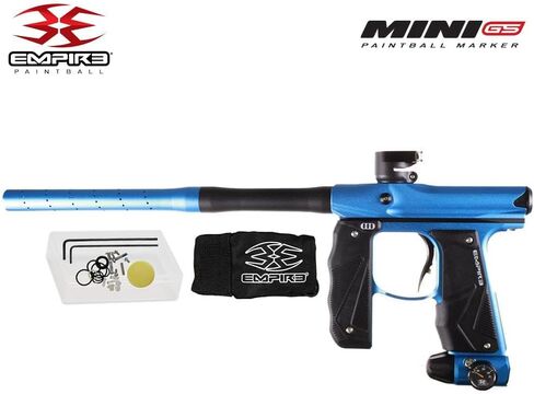علامة Maddog Empire Mini GS الكاملة لمسدس كرات الطلاء التلقائي مع خزان HPA 48/3000، محمل Empire Halo Too، قناع Empire Helix الحراري، واقي الرقبة، 4+3 حزام و(4) حزمة بداية القرون in Kuwait