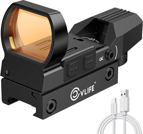 CVLIFE FoxSpook قابلة للشحن منظر نقطة حمراء 1x22x33 مللي متر مشاهد كرات الطلاء للسكك الحديدية Picatinny in Kuwait