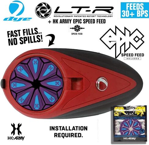 Maddog Dye LT-R Electronic Paintball Loader with HK Army Epic Speed Feed and HPA Paintball Tank Fill Nipple Protector Accessory Package - 30+ BPS in Saudi Arabia