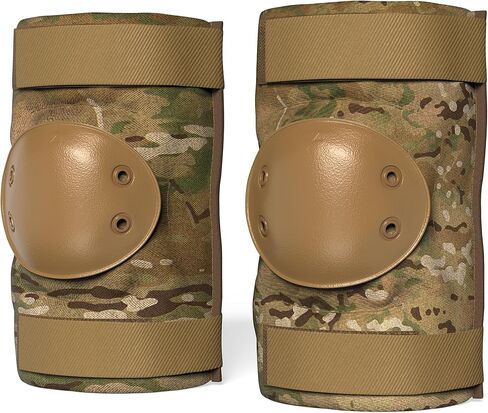 PRO Tactical Style Multi-Level Protection Elbow Pads, Small Size, Multicam, 1 Pair - Hard Cap & Adjustable Grip for Free Movement - All Day Comfort, Made in USA in Saudi Arabia
