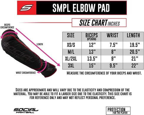 Social Paintball SMPL Arm & Elbow Pads Protection, Hunter Camo in Saudi Arabia