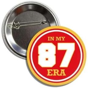 In My 87 Era Pinback Button, 2.25" Inches, Chief Fan Game Day, Concert Music Lover Fans in Saudi Arabia