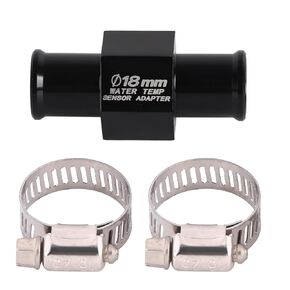 Universal Water Temp Joint Pipe Motorcycle Aluminum Water Temp Temperature Joint Pipe Hose Sensor Gauge Adapter(18mm), Auto Meter