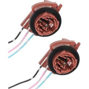 2PCS Turn Signal Socket,Car Accessories Tail Light Socket,Brake Light Socket,3156 3157 LED Bulb Socket,Light Bulb Tail Socket Plug Connector,Compatible with Turn Signal Bulb Brakes/Taillights