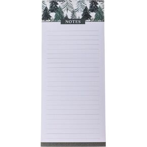 Graphique Forest Holiday Magnetic Notepad, 100 Tear-Away Sheets for Grocery, Shopping & To-Do Lists, Christmas Writing Pad for Fridge, Kitchen, Office, Fun Gift