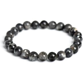 Handmade Natural Gemstone Bracelet - Unisex 8mm Round Beads Stretch Bracelet - Stress Relief Yoga Bracelet - Gifts for women & men - Crystals Quartz Healing Stone