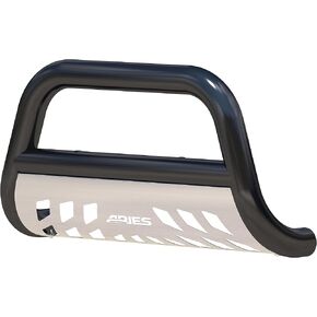 ARIES B35-2002 3-Inch Black Steel Bull Bar, No-Drill, Select Toyota Tacoma