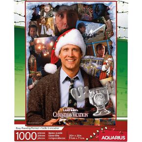 AQUARIUS National Lampoon's Christmas Vacation Puzzle (1000 Piece Jigsaw Puzzle) - Merry Clarkmas Puzzle - Glare Free - Precision Fit - Officially Licensed Merchandise - 20 x 28 Inches