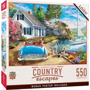 Masterpieces 550 Piece Jigsaw Puzzle for Adults, Family, Or Kids - The Secluded Cabin - 18"x24"