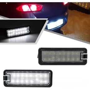 2Pcs LED License Plate Lights Number Plate Lamp For VW Amarok Eos Golf Mk7 New Beetle Powered by Xenon White LED Error Free with CE E-Mark Certificate High Brightness