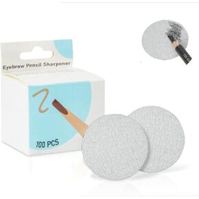 Sandpaper Sharpener - 100 Pieces Sandpaper Pads for Sketch Pencil, Crayon, Eyebrow Pencil, Charcoal Pencil Pointer for Artists