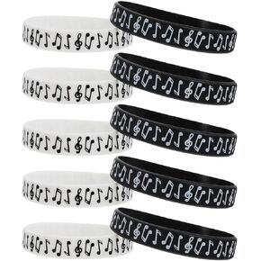 iplusmile 10 قطع أساور معصم من السيليكون، أساور مقاومة للتمزق قابلة لإعادة التدوير، أساور معصم قابلة للتمدد للجنسين لمناسبات يوم الاستقلال وحفلات المهرجانات in Kuwait