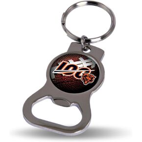 Rico Industries NFL Washington Commanders Bottle Opener Key Chain Metal Keychain - Beverage Bottle Opener With Key Ring - Pocket Size 5.5 X 1.5