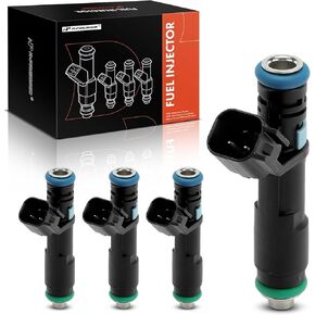 A-Premium Set of 4 Fuel Injectors Compatible with Jeep Cherokee 2016-2023, Compass 2018-2022, Renegade 2018-2021 & Chrysler 200 2015-2016 & Ram ProMaster City 2015-2022 & Fiat 500X 2018 & Dodge Dart