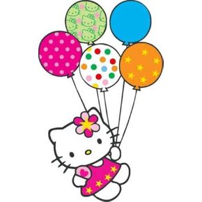 Hello Kitty Bike - Sticker Graphic - Auto, Wall, Laptop, Cell, Truck Sticker for Windows, Cars, Trucks