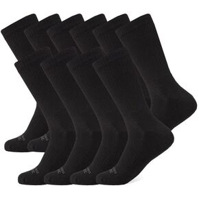 32 DEGREEES Men's 5 Pack Comfort Crew Socks | Anti-Odor | Arch Support| Active | Casual | Work