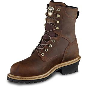 Irish Setter, Mesabi, Men’s, 8", Waterproof, Puncture Resistant, Steel Safety Toe, Logger Boot