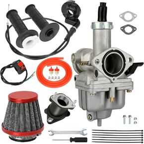 PZ26 Dirt Bike Carburetor Carb Throttle Assembly Replacement for Taotao CG 125cc 150cc 250cc XR100 CRF100 Lifan Coolsort Buyang Sunl 4 Stroke Engine ATV Quad Pit Bike Go Kart Performance Parts