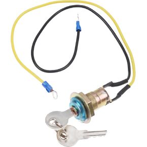 JEENDA Ignition Key Switch 8N3679C 764929M91 70225310 Compatible with Ford 2N 8N 9N 501 600 601 700 701 800 801 900 1939-1964 John Deere Tractor 40 50 60 70 330 420 6030 7020 2 Keys 2 Wires