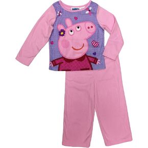 طقم بيجامة نوم من الفلانيل قطعتين للفتيات الصغيرات من بيبا بيج (5T) in Kuwait