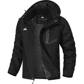 Men's Mountain Ski Jacket Waterproof Winter Coat Warm Snowboarding Jacket Snow Windbreaker Hooded for Hiking