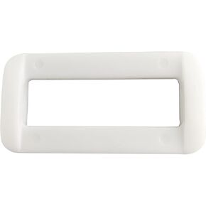 White Rectangle Plastic Dee Ring D Webbing Belt Ribbon Buckle SORTUMOLA 50Pcs 3/4", 1", 1-1/2", 2"