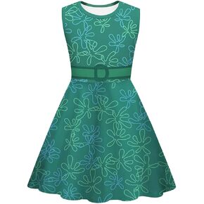 Cartoon Dress for Girls Summer Sleeveless Princess Dress