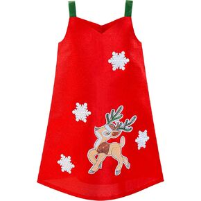 Sunny Fashion Girls Dress A-line Christmas Tree Xmas Sequin Sparkling Party