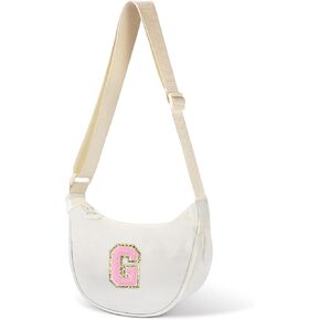 Birthday Gifts for Women,Festivals Gifts for Her,Initial Small Crescent Crossbody Bag for Women Cute Trendy Stuff