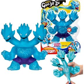 Heroes of Goo JIT Zu Hydra The 3 Headed Dragon Water Blast Series 2: Squishy, ​​Super Stretchy and with Unique Filling - Ultra Rare to Complete Your Collection.