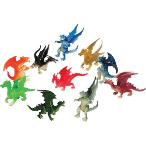 U.S. Toy Assorted Color and Design Mini Dragon Action Figures (12), 36 months - 10 Years