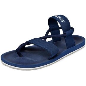 Harssidanzar Sandals For Men,Comfy Lightweight Open Toe Beach Sandal Outdoor Summer Sandals KM237US