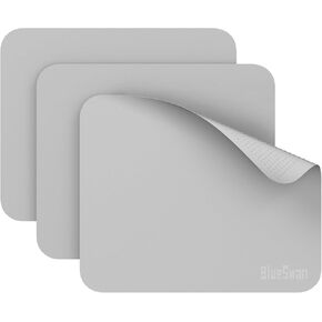 BlueSwan Portable Mouse Pad Travel Essentials, Ultra-Thin Lightweight 0.03 lb Ideal for Laptop and Travel On-The-Go Use, 3 Pack