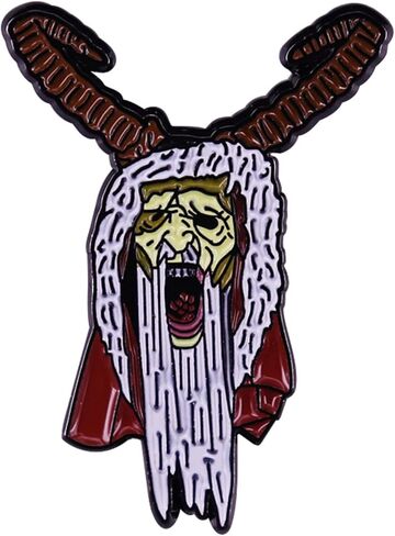 Krampus عيد الميلاد مجيء القديس نيكولاس الوحش شيطان الشيطان جبال الألب الفولكلور الألماني قرون الرعب 1.2 "الشارات المثبته بالدبابيس in Saudi Arabia