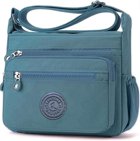 LassZone Women's Shoulder Bags Multi-Pocket Casual Crossbody Bag Handbags Waterproof Nylon Messenger Travel Bags Ladies Tote in Kuwait