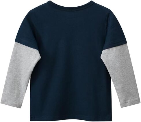 Toddler Boys Long Sleeve Shirts Dinosaur Shirts for Boys Toddler Boy Fall Raglan Cotton Sweatshirt Tee Shirt for 1-6 Years in Kuwait