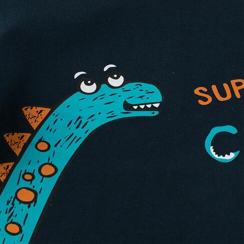 Toddler Boys Long Sleeve Shirts Dinosaur Shirts for Boys Toddler Boy Fall Raglan Cotton Sweatshirt Tee Shirt for 1-6 Years in Kuwait