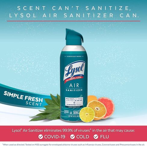 Lysol Air Sanitizer Spray, For Air Sanitization and Odor Elimination, Lavender Sky Scent, 10 Fl. Oz (Pack of 3) in Saudi Arabia