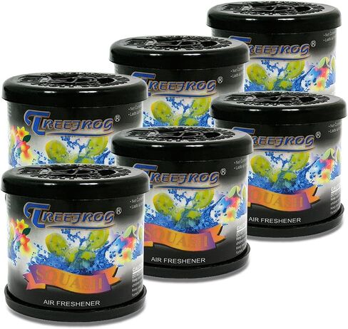 Pack of 6 TreeFrog Gel-Typed Automotive Cup-Holder Air Freshener (Squash Scented) in Saudi Arabia