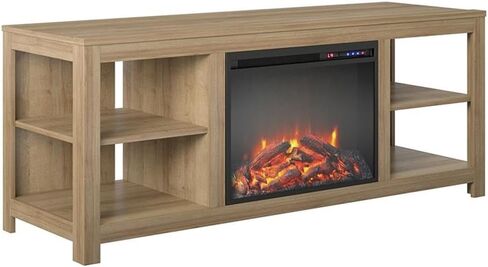 Ameriwood Home Melville Electric Fireplace Console TV Stand for TVs up to 65", Espresso in Kuwait