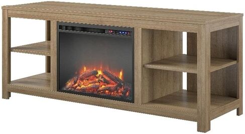 Ameriwood Home Melville Electric Fireplace Console TV Stand for TVs up to 65", Espresso in Kuwait