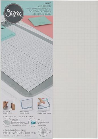 ملاءات شبكية لاصقة من Sizzix Sizzx مقاس 8 1/4 بوصة × 11 5/8 بوصة 5 قطع | 664927 | الفصل 3 2022 متعدد الألوان in Saudi Arabia